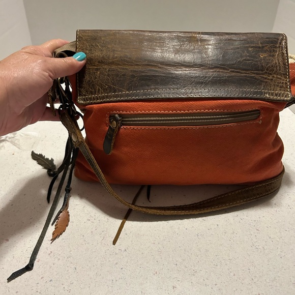 Myra Bag Brown and Multicolor Crossbody Bag - Picture 3 of 10